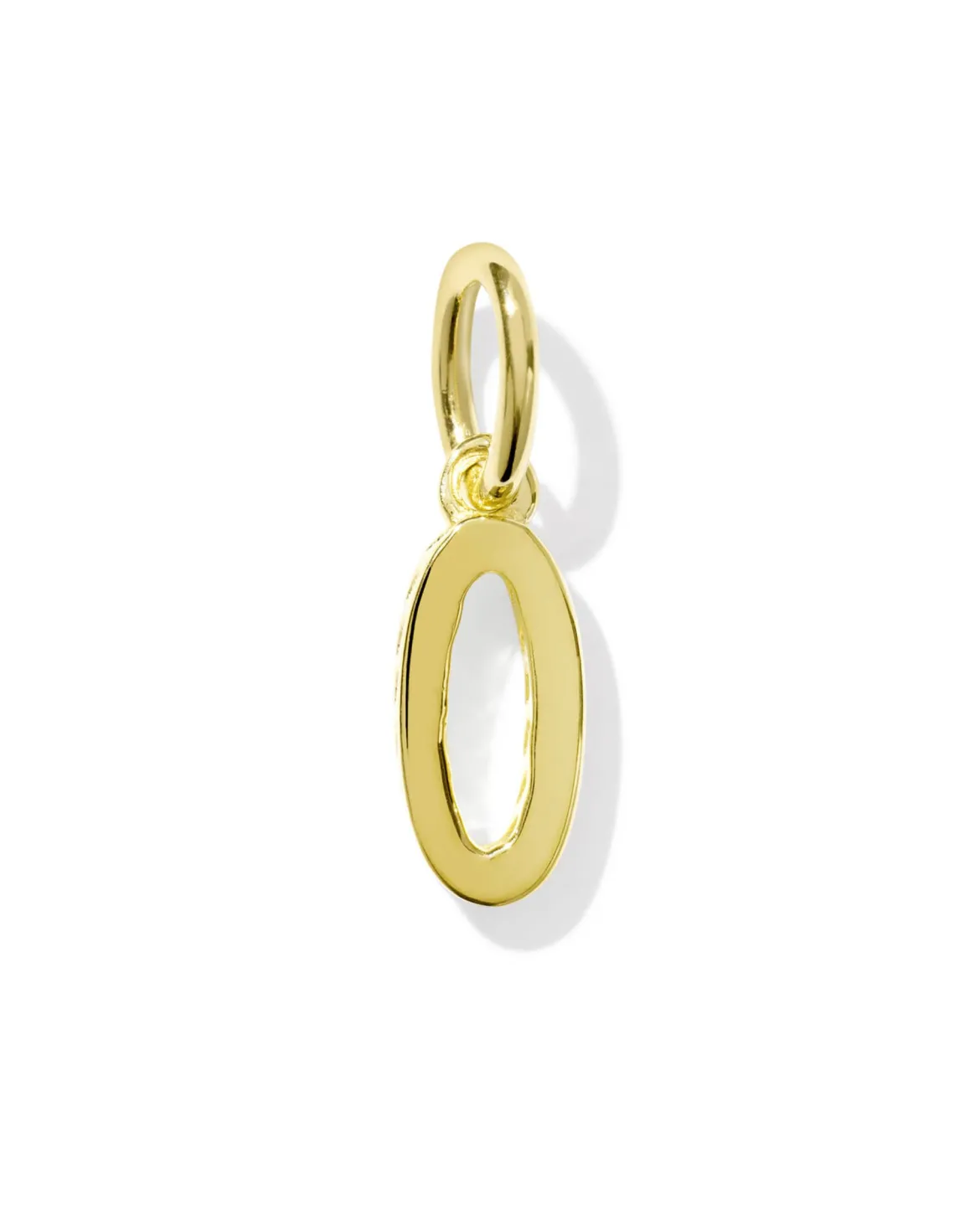 Metal Letter O 18k Gold Vermeil Charm