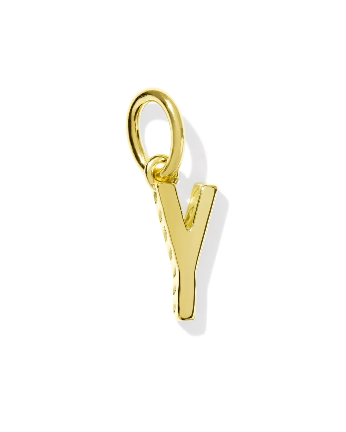 Metal Letter Y 18k Gold Vermeil Charm
