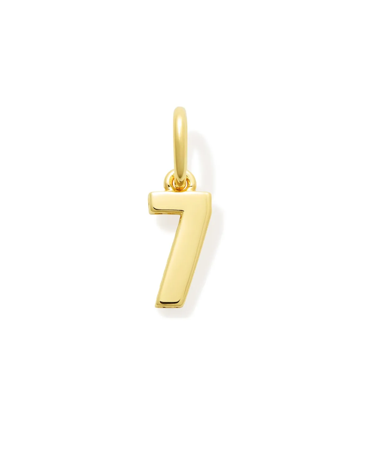 Metal Number 7 Charm in 18k Gold Vermeil