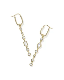 Mini Elisa and Abbie Gold Convertible Huggie Earrings