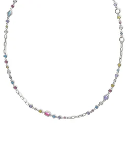 Mini Elisa and Abbie Silver Convertible Strand Necklace