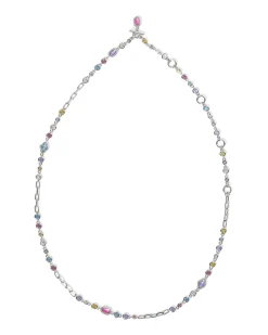 Mini Elisa and Abbie Silver Convertible Strand Necklace