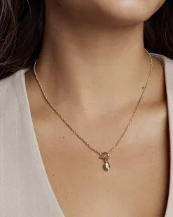 Mini Elisa Toggle Gold Short Pendant Necklace