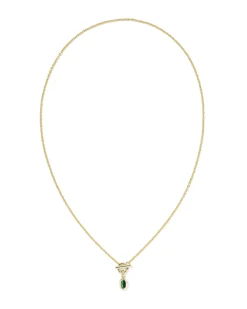 Mini Elisa Toggle Gold Short Pendant Necklace