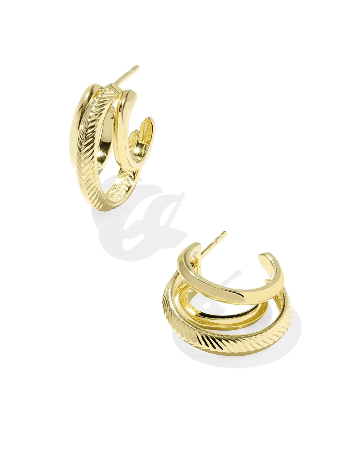 Miranda 18k Gold Vermeil Convertible Hoop Earrings