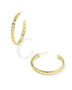 Miranda 18k Gold Vermeil Hoop Earrings