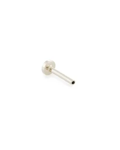 6.5mm Single Stud Earring Push Back in 14k White Gold