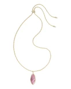 Ophelia Gold Large Long Pendant Necklace