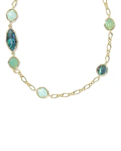 Ophelia Gold Long Strand Necklace