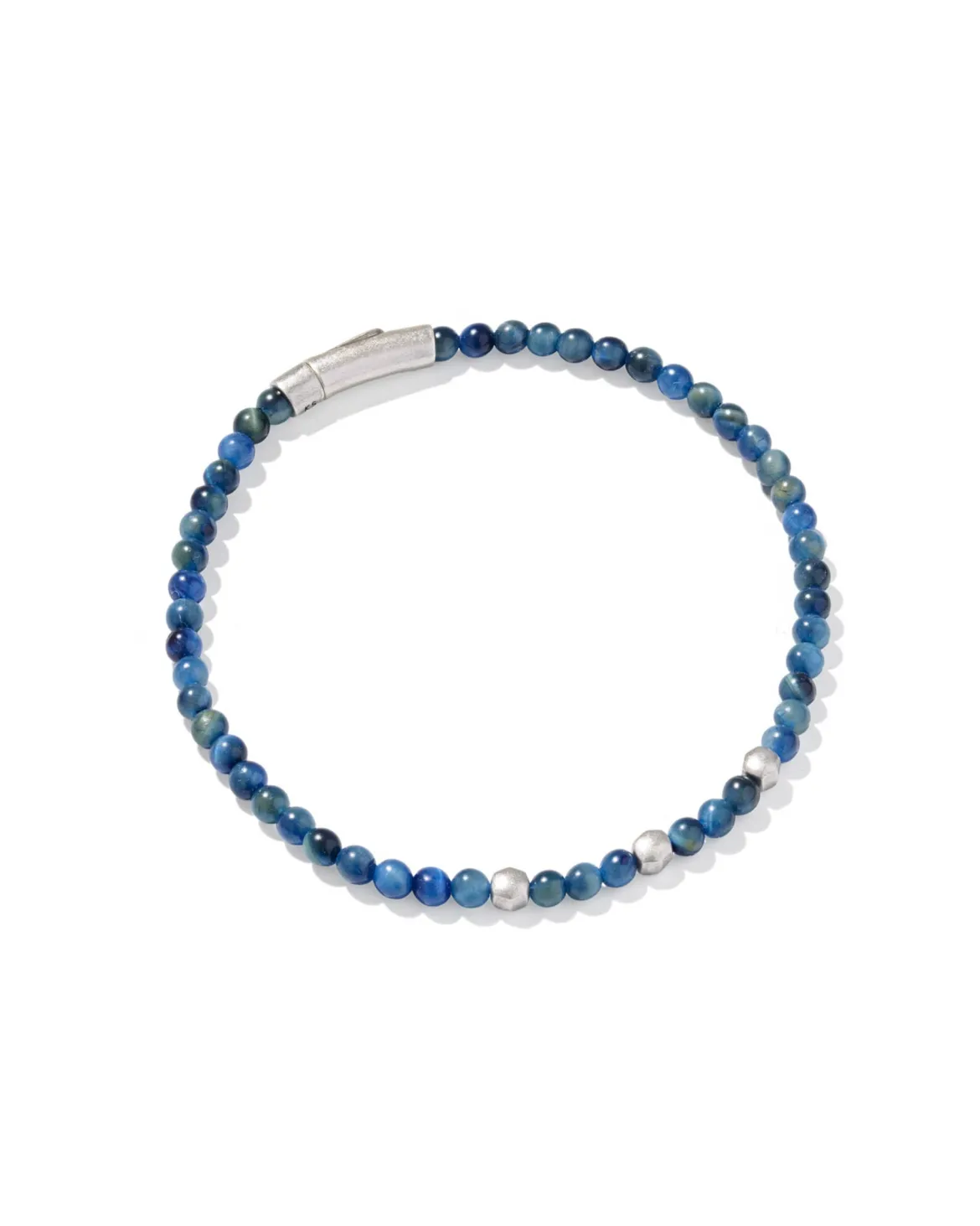 Otto Oxidized Sterling Silver Beaded Bracelet