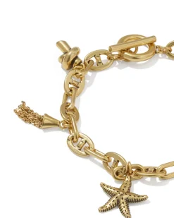 Parker Charm Vintage Gold Bracelet