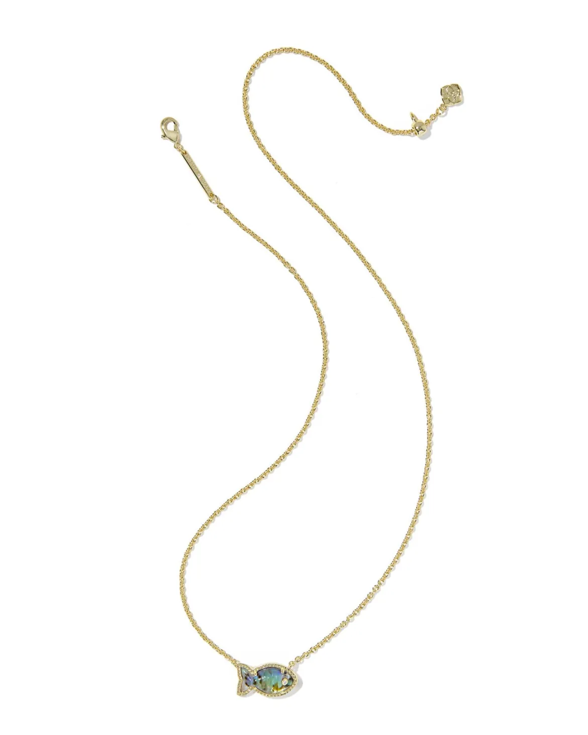 Parker Fish Gold Short Pendant Necklace