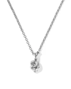 Parker Knot Silver Short Pendant Necklace