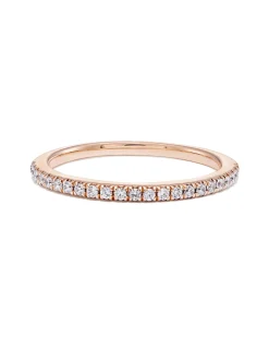 Pave Band Ring in 14k Rose Gold