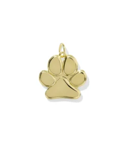 Paw Print 18k Gold Vermeil Charm