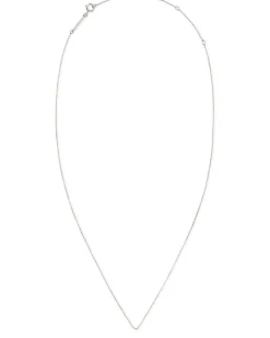 15" Thin Chain Necklace in 14k White Gold