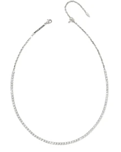 Renee Silver Tennis Necklace