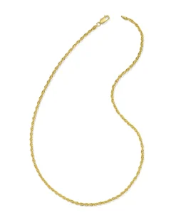 Ryan 22" Rope Chain Necklace in 18k Gold Vermeil
