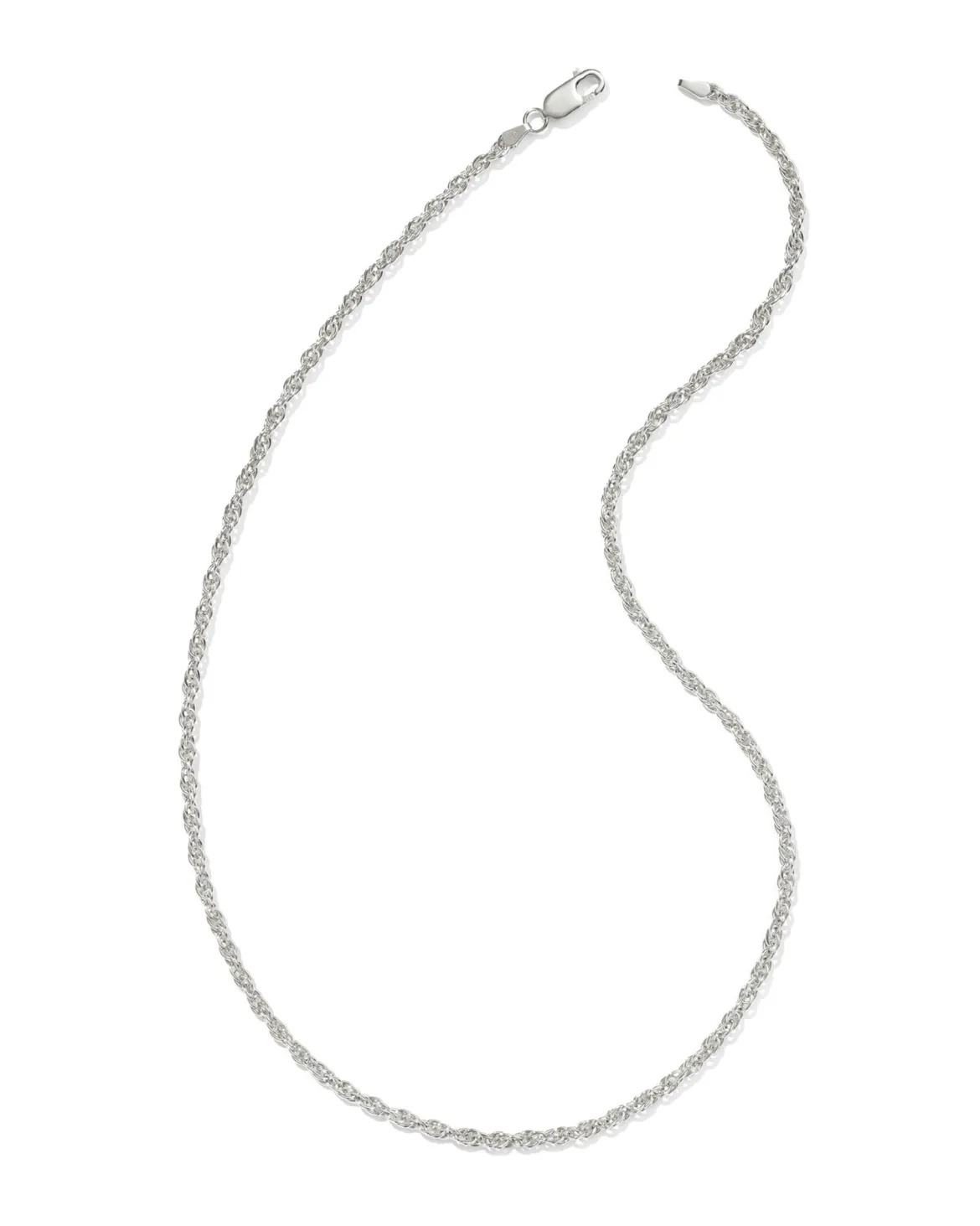 Ryan 20" Rope Chain Necklace in Oxidized Sterling Silver