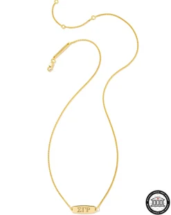 Sigma Gamma Rho Pendant Necklace in 18k Gold Vermeil