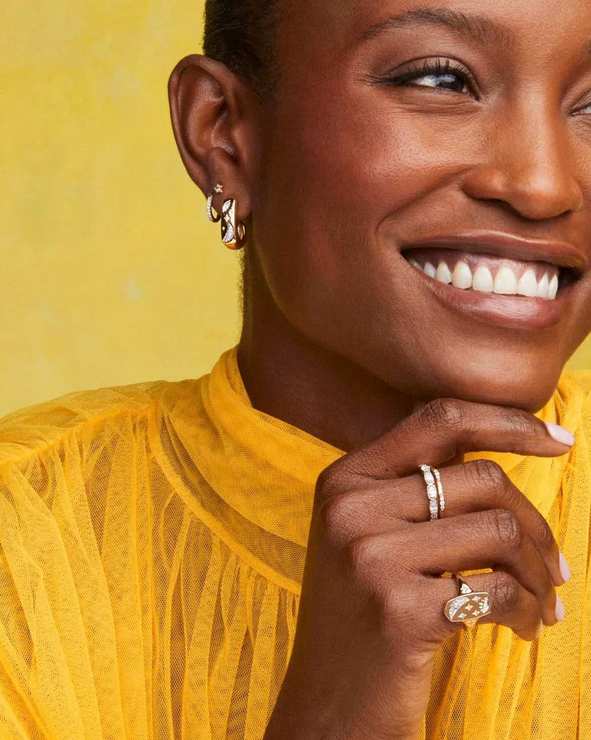 Skye Celestial 18k Yellow Gold Vermeil Cocktail Ring