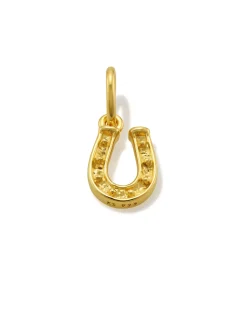 Small Horseshoe Charm in 18k Gold Vermeil