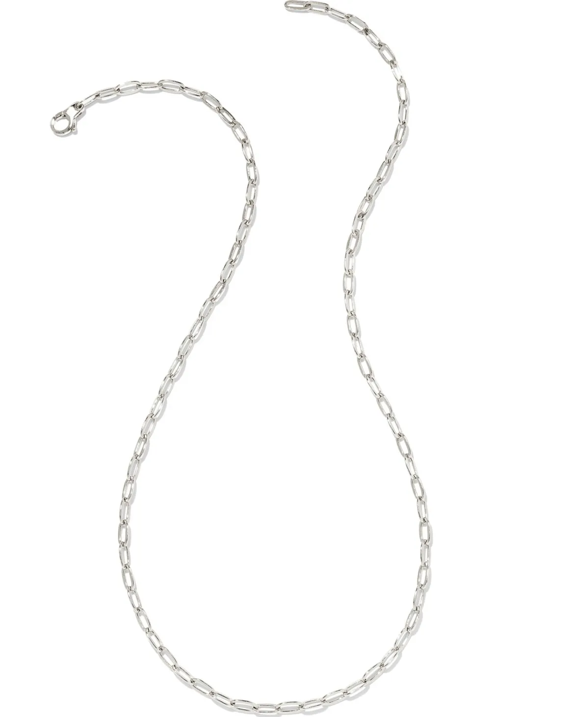 Small Paperclip Chain Necklace in Sterling Silver