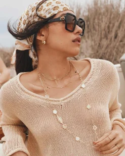 Small Paperclip Chain Necklace in 18k Gold Vermeil
