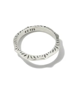 Sophee Band Ring in Oxidized Sterling Silver