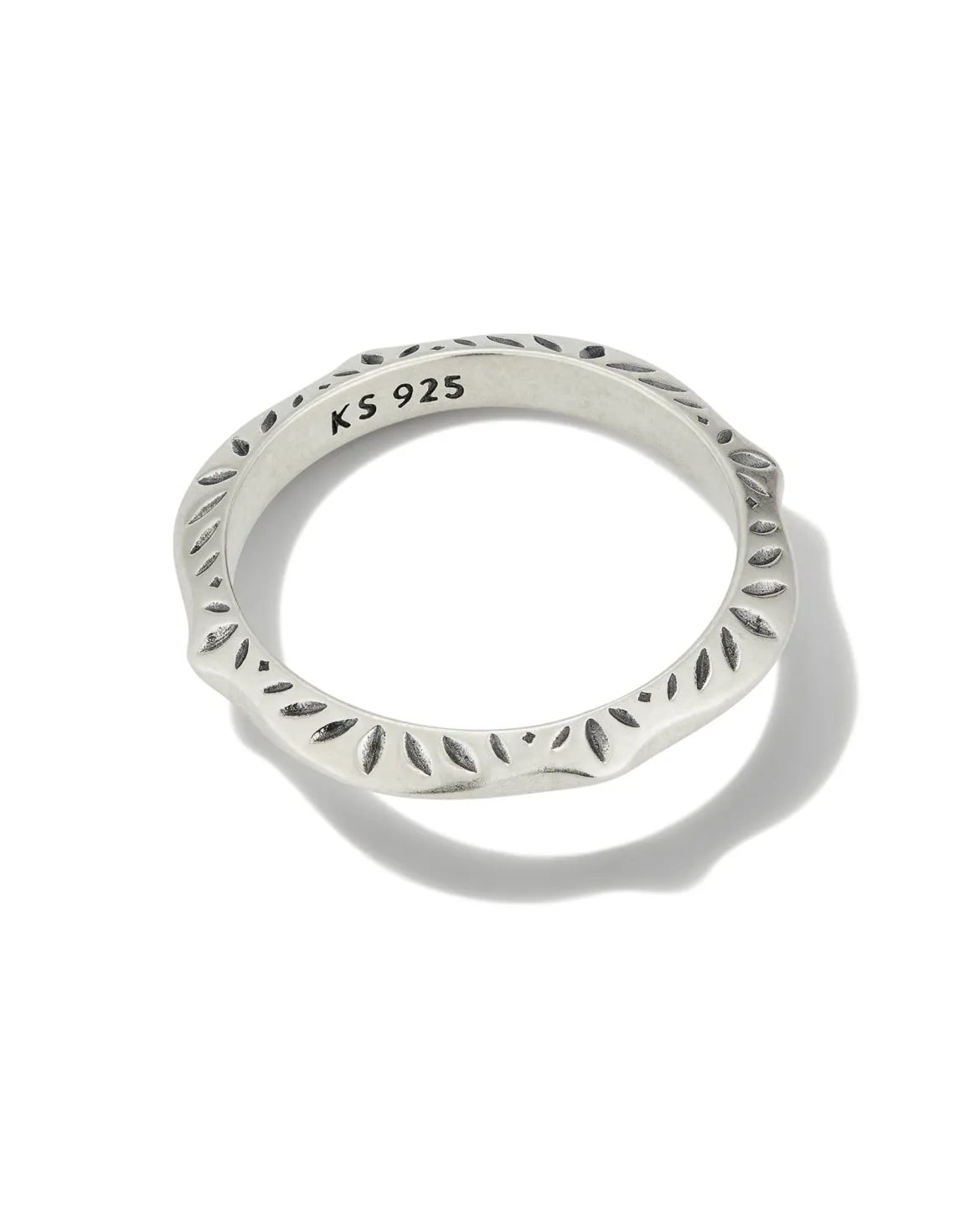 Sophee Band Ring in Oxidized Sterling Silver