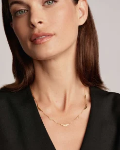Sophee Strand Necklace in 18k Yellow Gold Vermeil