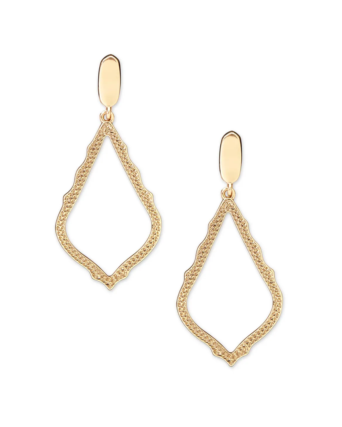Sophia Clip-On Drop Earrings in Gold