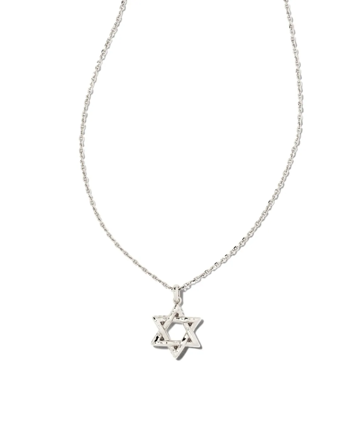 Star of David Pendant Necklace in Silver