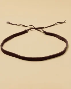 Suede Tie Hat Band