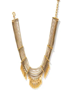 Sydney Statement Necklace in Vintage Gold