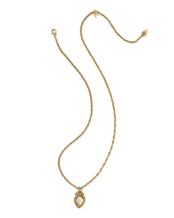 Tedi Vintage Gold Short Pendant Necklace