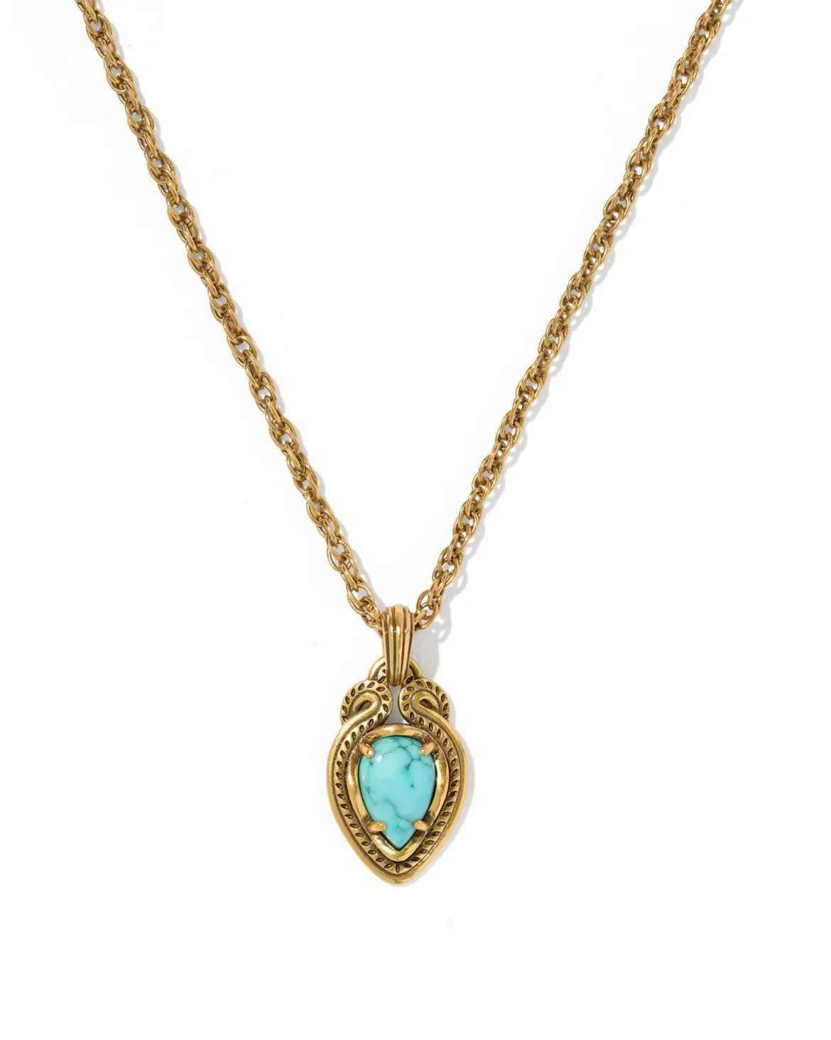 Tedi Vintage Gold Short Pendant Necklace
