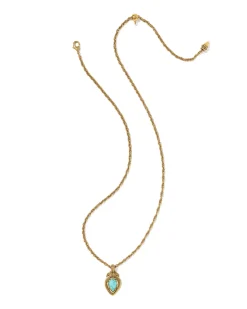 Tedi Vintage Gold Short Pendant Necklace