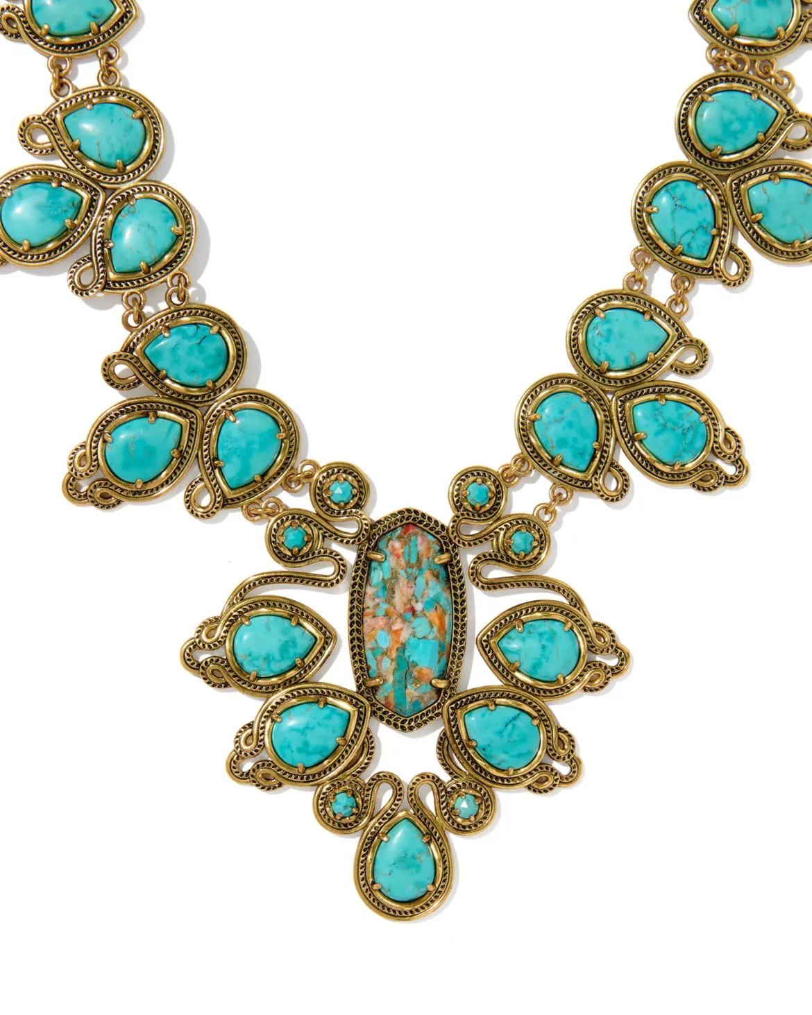 Tedi Vintage Gold Statement Necklace