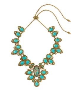 Tedi Vintage Gold Statement Necklace