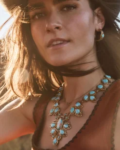 Tedi Vintage Gold Statement Necklace