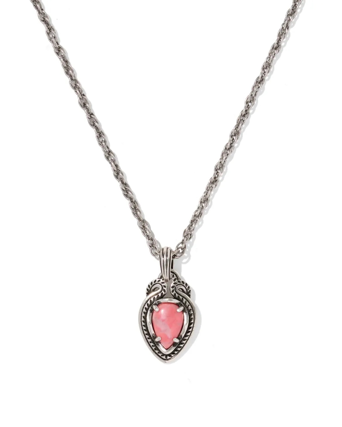 Tedi Vintage Silver Short Pendant Necklace