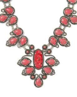 Tedi Vintage Silver Statement Necklace