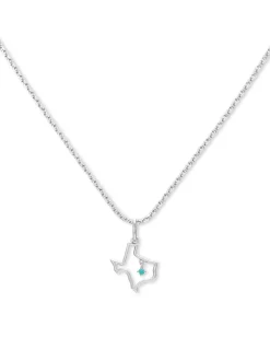 Texas Charm Necklace in Sterling Silver