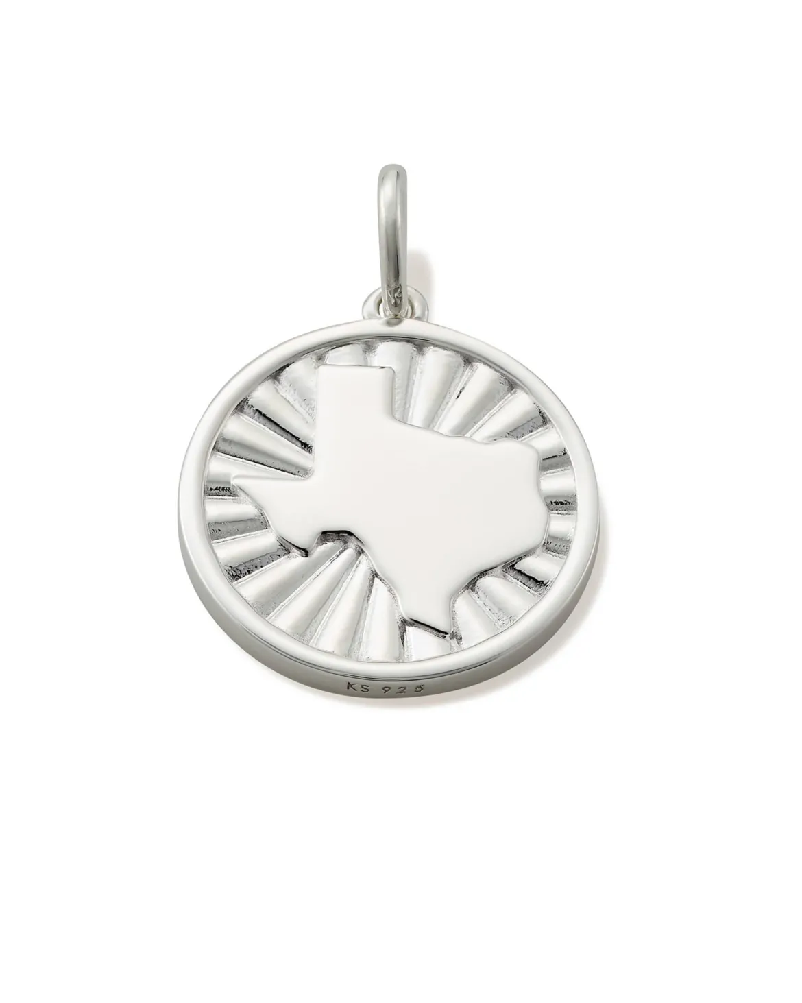 Texas Coin Charm in Sterling Silver