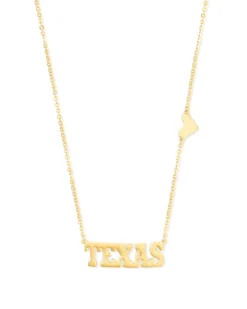 Texas Pendant Necklace in 18k Gold Vermeil