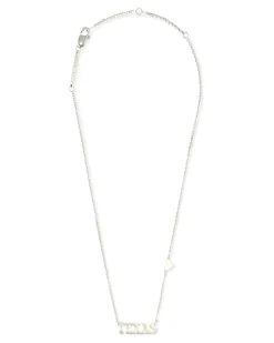 Texas Pendant Necklace in Sterling Silver