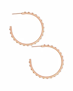 Veronica Hoop Earrings in Rose Gold