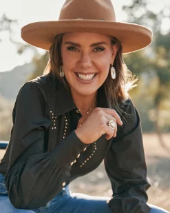 Wrangler® x Yellow Rose by Kendra Scott Laurel Vintage Gold Statement Ring