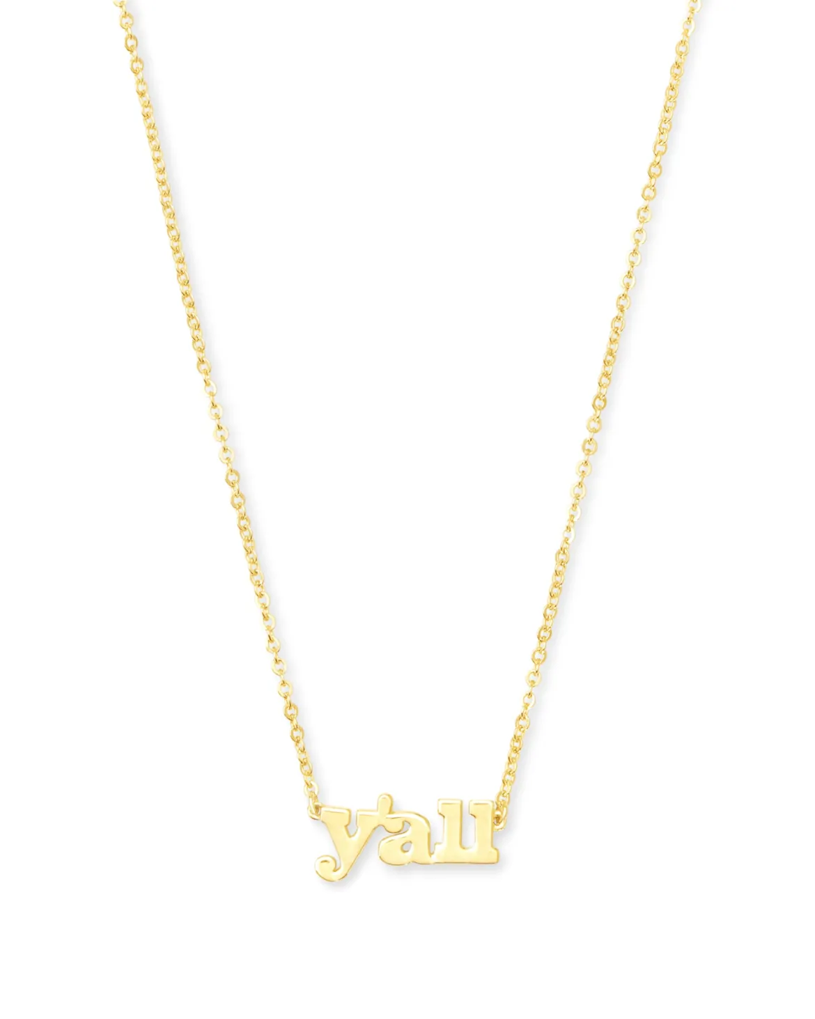 Y'all Pendant Necklace in 18k Gold Vermeil